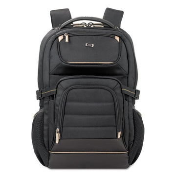 Solo Pro Backpack, 17.3", 12 1-4" X 6 3-4" X 17 1-2", Black freeshipping - TVN Wholesale